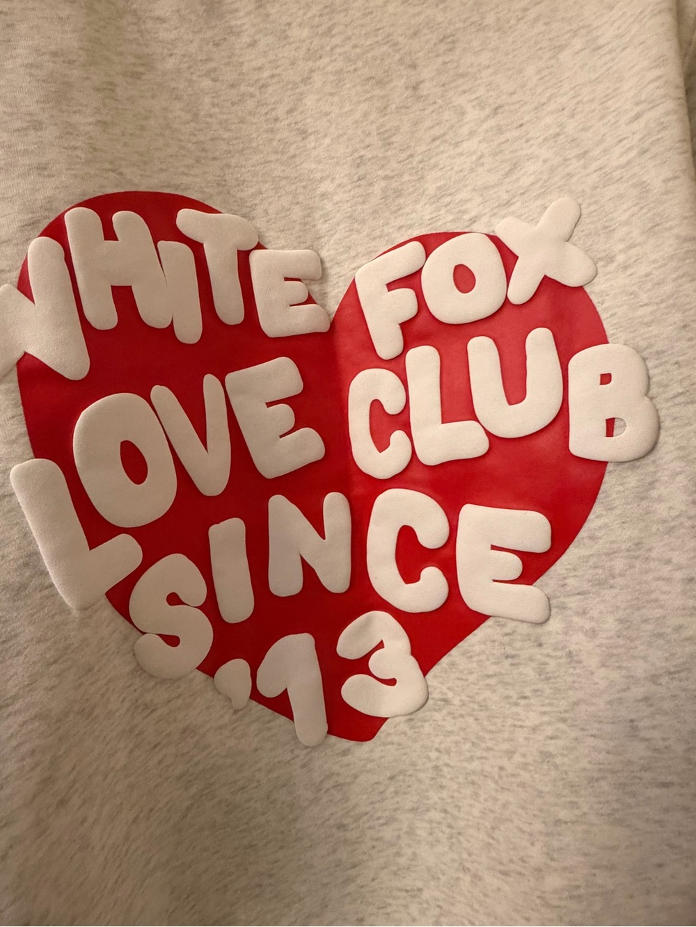 🇺🇸White Fox Light Gray Logo Crewneck Sweatshirt - Picture 5 of 9